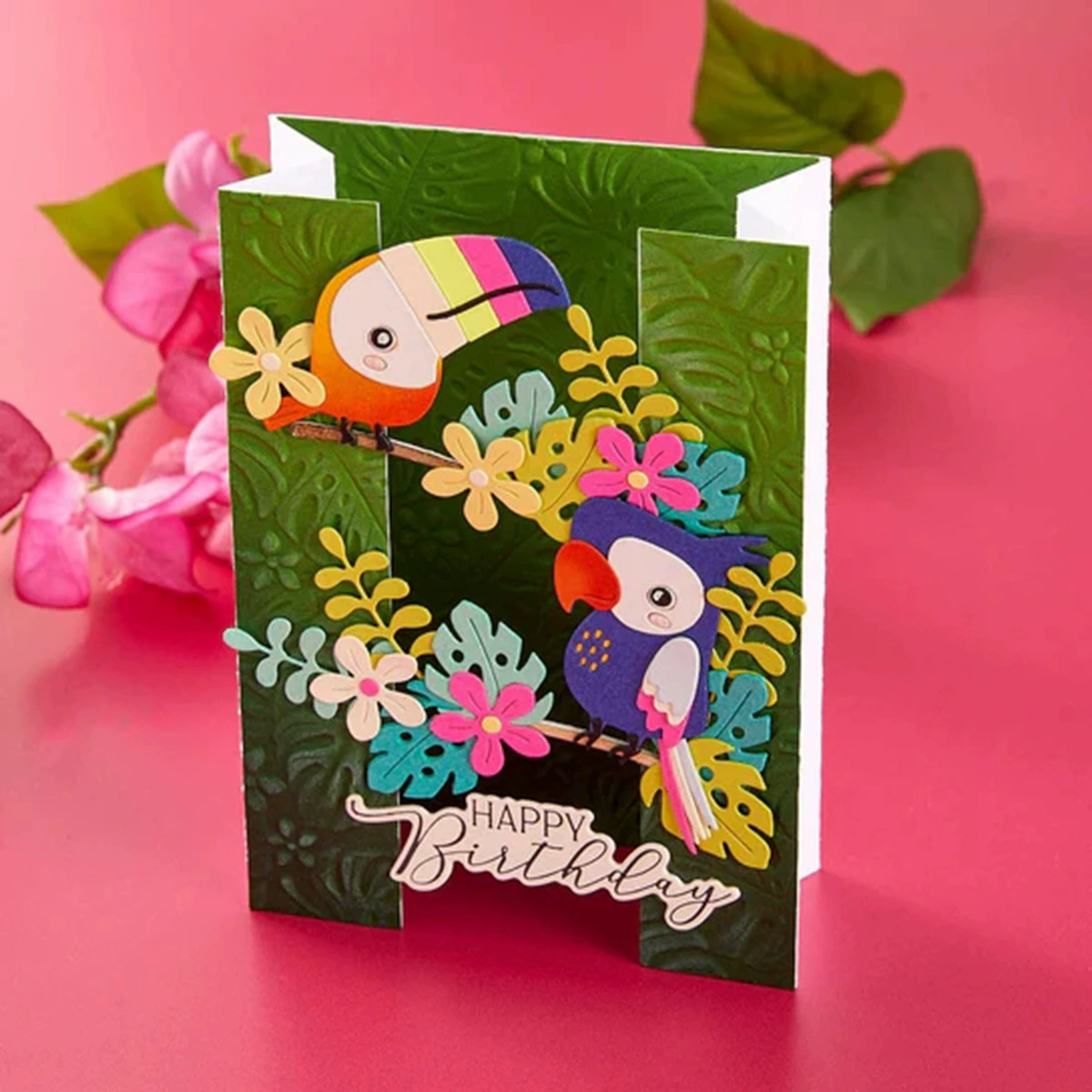 Картонная форма ножа для резки попугайной птицы, металл режущий SCRAPBOOK лезвие из стали, резка