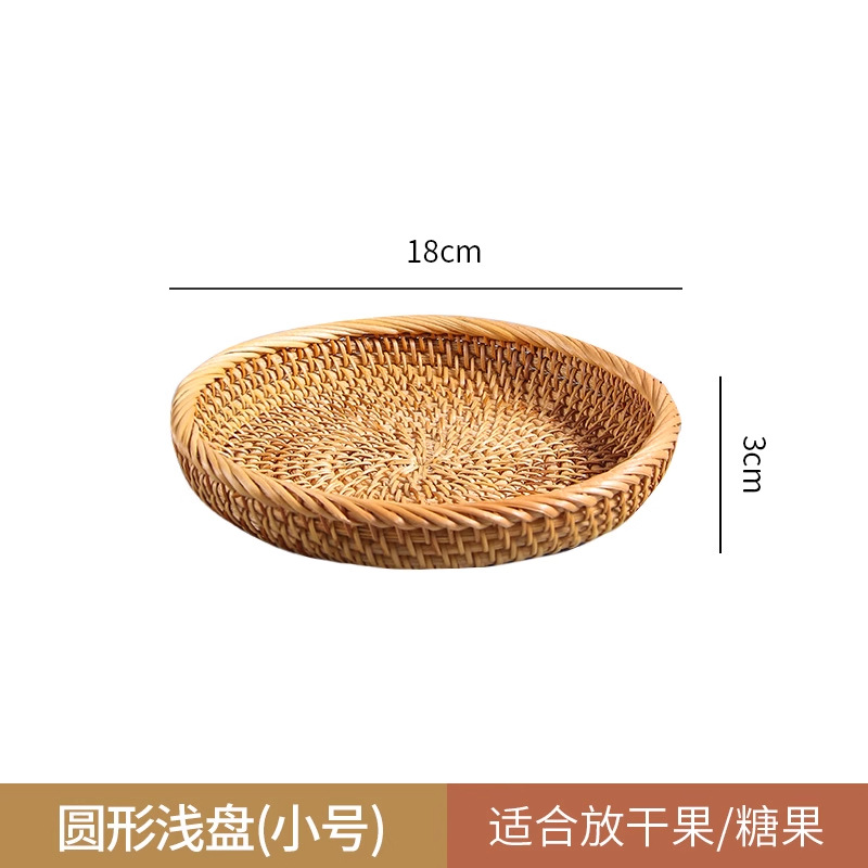 Cesta de almacenamiento de ratán, cesta de frutas, cesta para bollos al vapor, cesta de bambú para pan y refrigerios, cesta de picnic