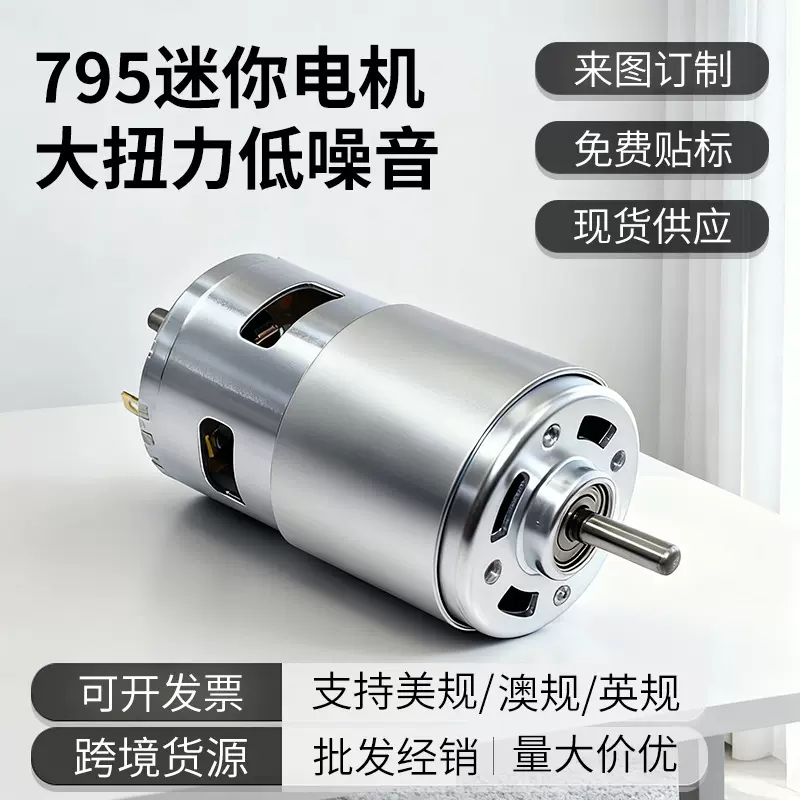 厂家795电机微型直流电动机电动工具12v24v全铜diy885大扭力马达