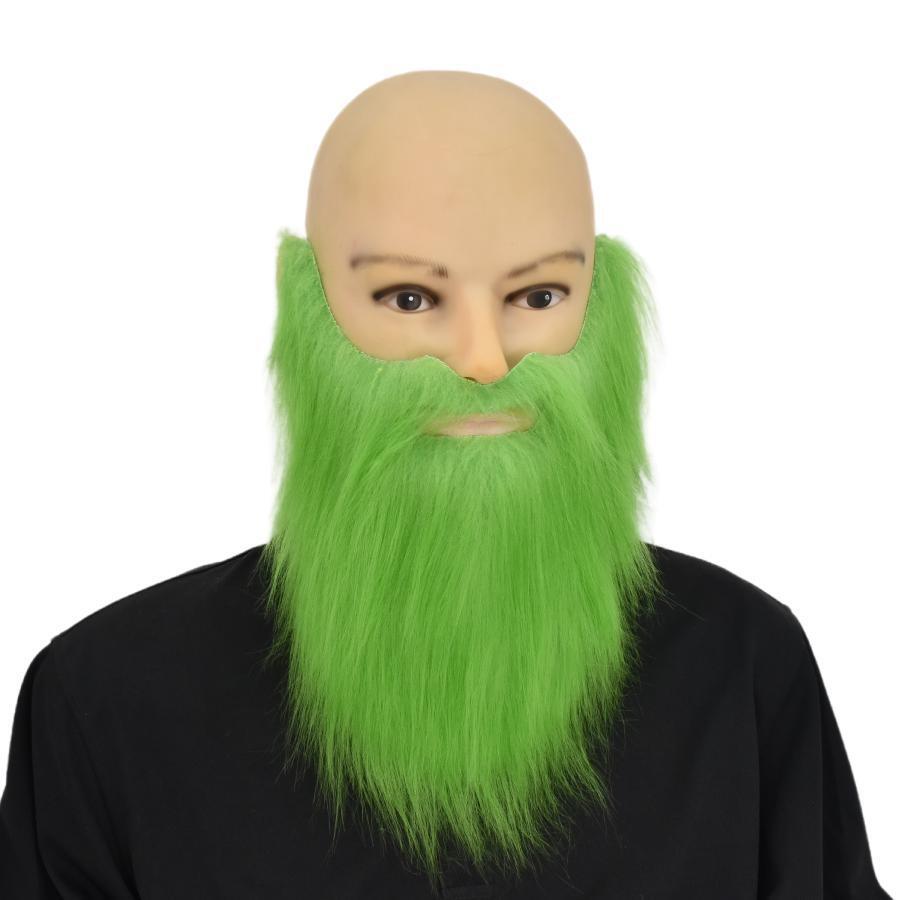 Halloween Cosplay Natale Carnevale Natale Grinch Mezza Maschera Grinch Barba Mostro Verde Maschera Guanti Fantasma_voghion.com