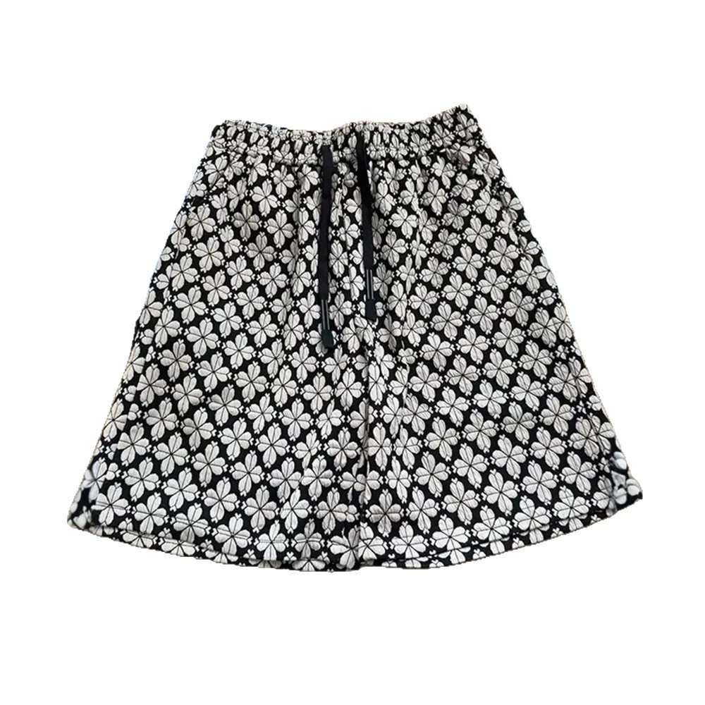 Herren-Shorts mit Hahnentrittmuster im Vintage-Stil (amerikanische High Street Fashion), 12,7 cm Innenbeinlänge, lässige, lockere Passform_voghion.com