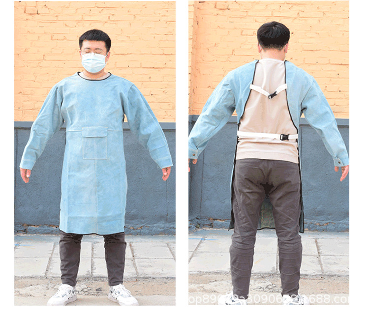 电焊工防护装备专用围裙工作衣服男防烫阻燃防护服夏季