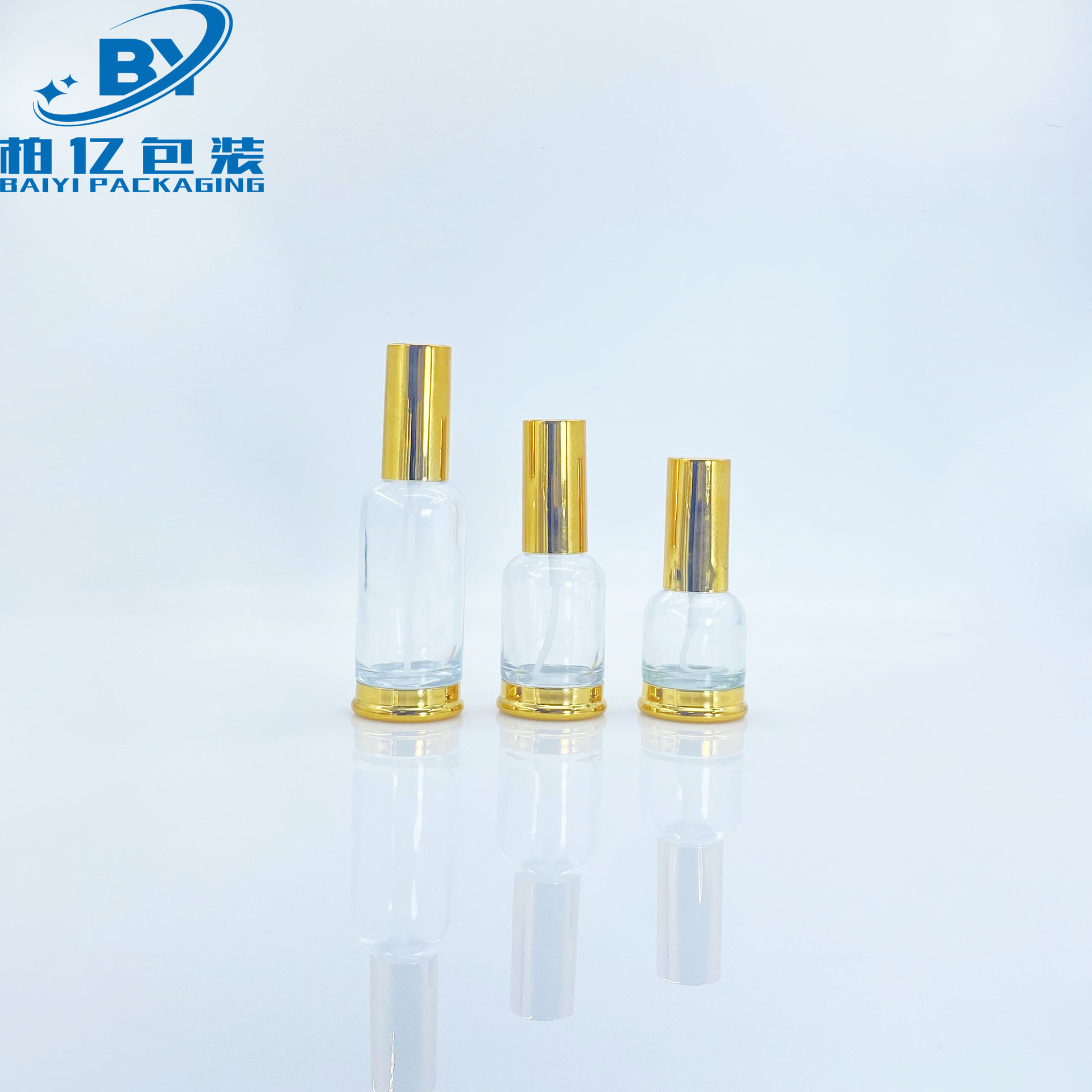 新品现货20ml-50ml精油瓶茶色托底瓶喷雾瓶精华原液分装瓶批发
