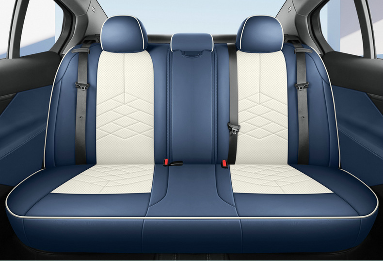 Full Coverage Leather Car Seat Covers for 26 Models, All-Season Seat Covers with Original Car Texture