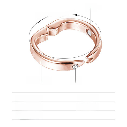 Cross-border accessories open-fit anti-snoring ring health care ring anti-snore ring magnetic anti-snoring ring European and American style