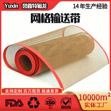 誉鑫定制特氟龙网格输送带铁氟龙耐高温传送带易清洁烘干设备专用