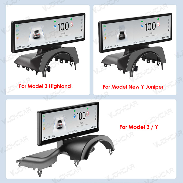 Suitable for Tesla Model 3/Y/Huanxin 3/Y Lcd Instrument Panel 8.8inch Ota Upgrade Multi-Function Dashboard