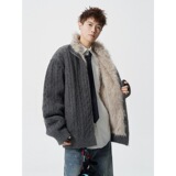 2026秋季男式针织衫宽松加厚保暖长袖圆领运动风格腈纶面料，男装针织衫/毛衣，星座614