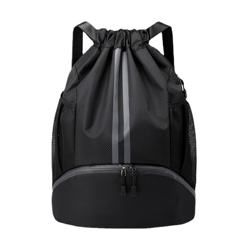 Drawstring pocket, portable basketball bag, wet and dry separated swimming bag, outdoor sports multifunctional backpack