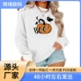 幽灵长袖万圣节圆领卫衣