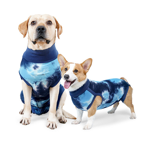 Cross-border best-selling post-operative clothing for small and medium-sized dogs with Velcro, easy to put on and take off, home sterilization clothing for dogs, recovery clothing for large dogs