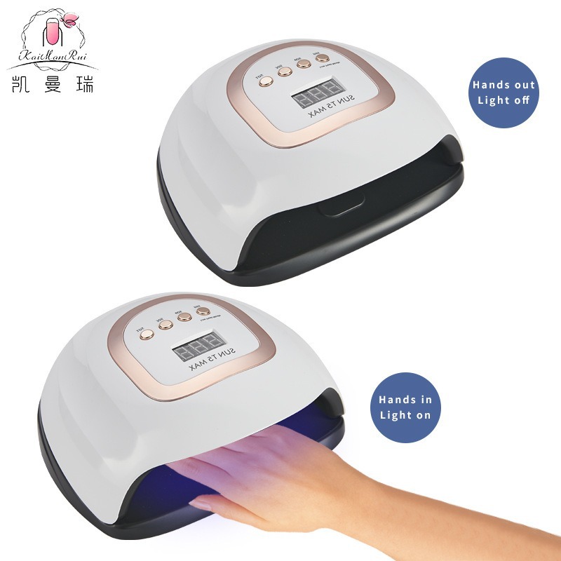Lámpara de manicuras 220W de alta potencia de manicuras lámpara de asado 57 perlas de lámpara LED de manicuras luz de terapia de manicuras máquina inteligente de manicuras transfronteriza
