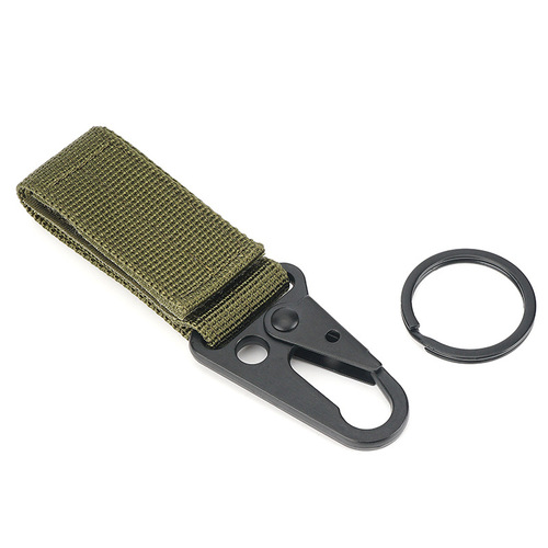 Outdoor tactical carabiner key bag accessories multi-functional belt buckle nylon webbing carabiner hook beak buckle