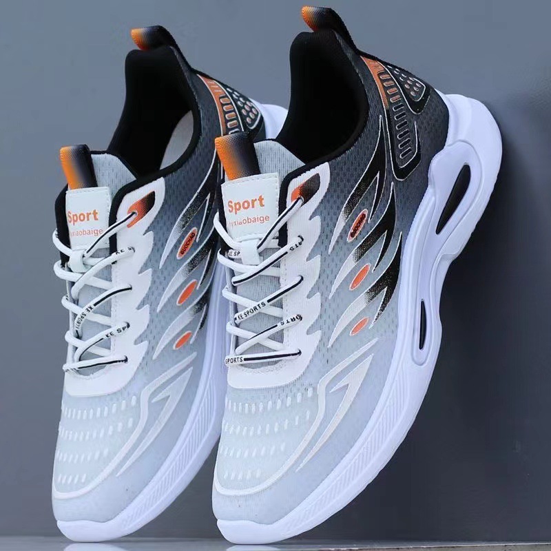 2025 nuevos zapatos de hombre de un solo pedal de primavera y verano, zapatos de hombre, zapatos deportivos casuales de malla, zapatos para correr de aumento de todo fósforo para hombre image 9