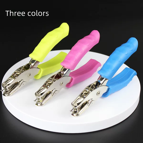 Rubber-Coated Bead Puncher, Stationery Binding Puncher, Round Hole Paper Puncher, Manual Hole Puncher, Punch Pliers