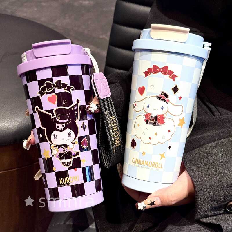 HelloKitty保温杯女2025新款高颜值吸管水杯生日礼物三丽鸥咖啡杯|undefined