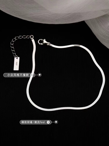 s925 sterling silver anklet for women  new fashion anklet ins cold style anklet for women sterling silver ankle chain leg chain