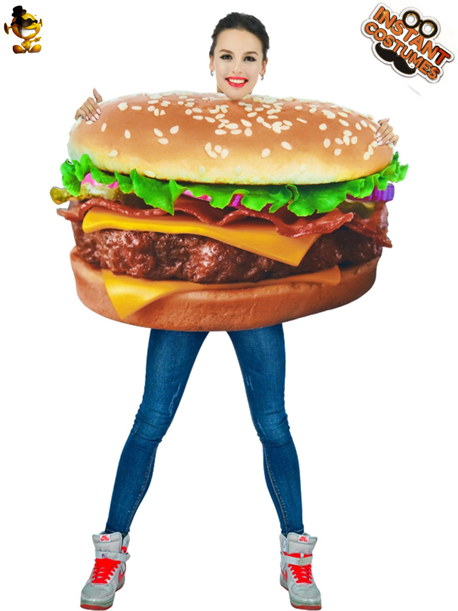 Adultos papas fritas rendimiento apoyos disfraz de Halloween mascarada Cosplay papas fritas traje de rol