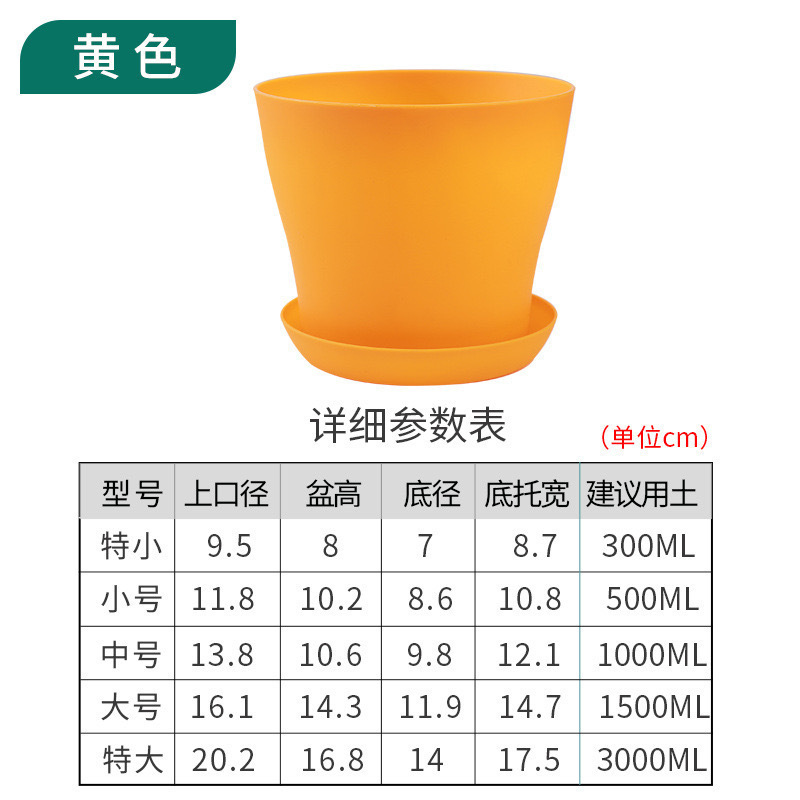 樹脂プラスチック植木鉢ポータブル家庭用バルコニー鉢植え多肉植物ポトス植物模造セラミックオープンラウンド植木鉢|undefined