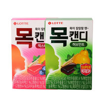 韓國進口 樂天潤喉糖盒裝 口氣清新男女可隨時攜帶糖果38g