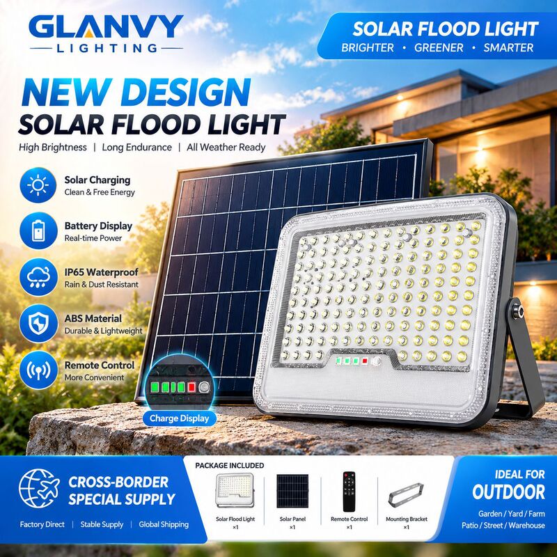 New model LED solar floodlights, made of ABS material, are now available. These outdoor, waterproof garden floodlights are sold directly by the manufacturer at wholesale prices New model LED solar floodlights, made of ABS material, are now available. These outdoor, waterproof garden floodlights are sold directly by the manufacturer at wholesale prices