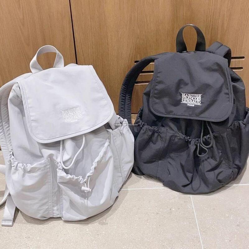 Korean designer brand 25 Spring MARITHE FRANCOIS GIRBAUD drawstring flap backpack