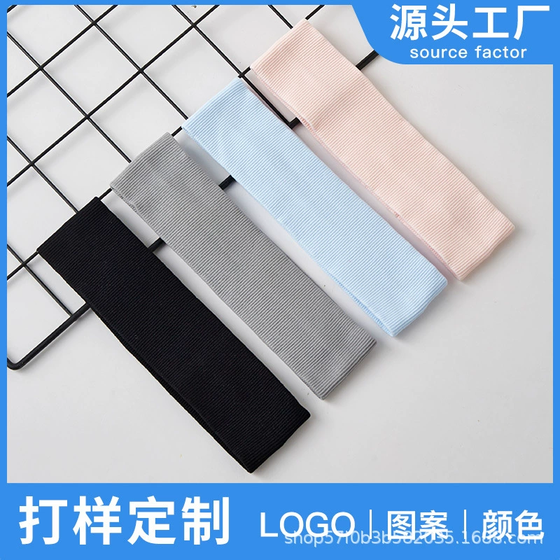 Оптовая Спортивная повязка для волос Женская повязка на голову для бега Поглощающая пот Фитнес Йога Мытье лица Антиперспирант Направляющая для пота Повязка на голову Повязка для волос