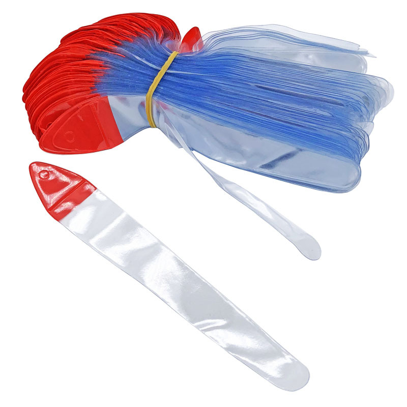 PVC袋美容化妆工具袋子五金工具红头袋子透明PVC挂头袋16.5*2.5cm