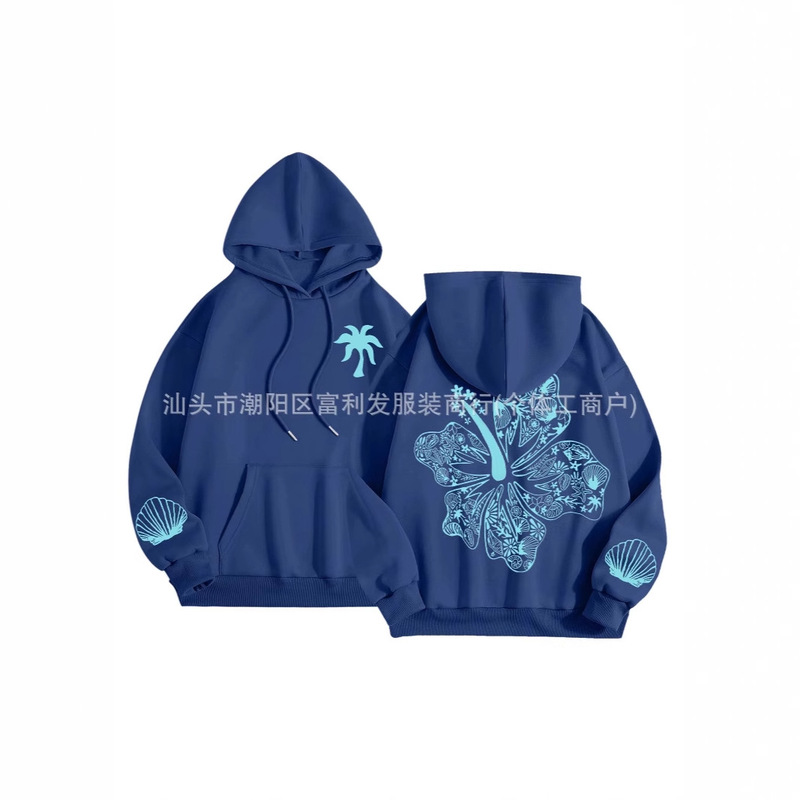 Cross-Border Direct Sales Spring and Autumn New Style Washed Long-Sleeved Hooded Shirt Personalized Printed Loose Casual Sweatshirt Jacket for Men Cross-Border Direct Sales Spring and Autumn New Style Washed Long-Sleeved Hooded Shirt Personalized Printed Loose Casual Sweatshirt Jacket for Men