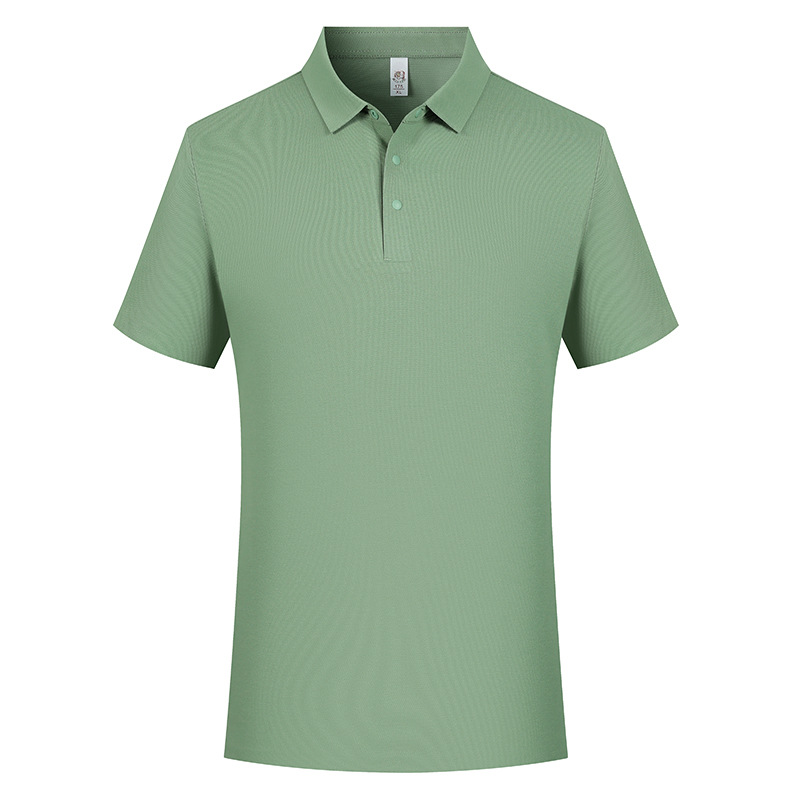 Comercio 50 cuatro cierre sin costura pegamento fresco poliéster algodón amoníaco solapa polo polo hombre personalizado