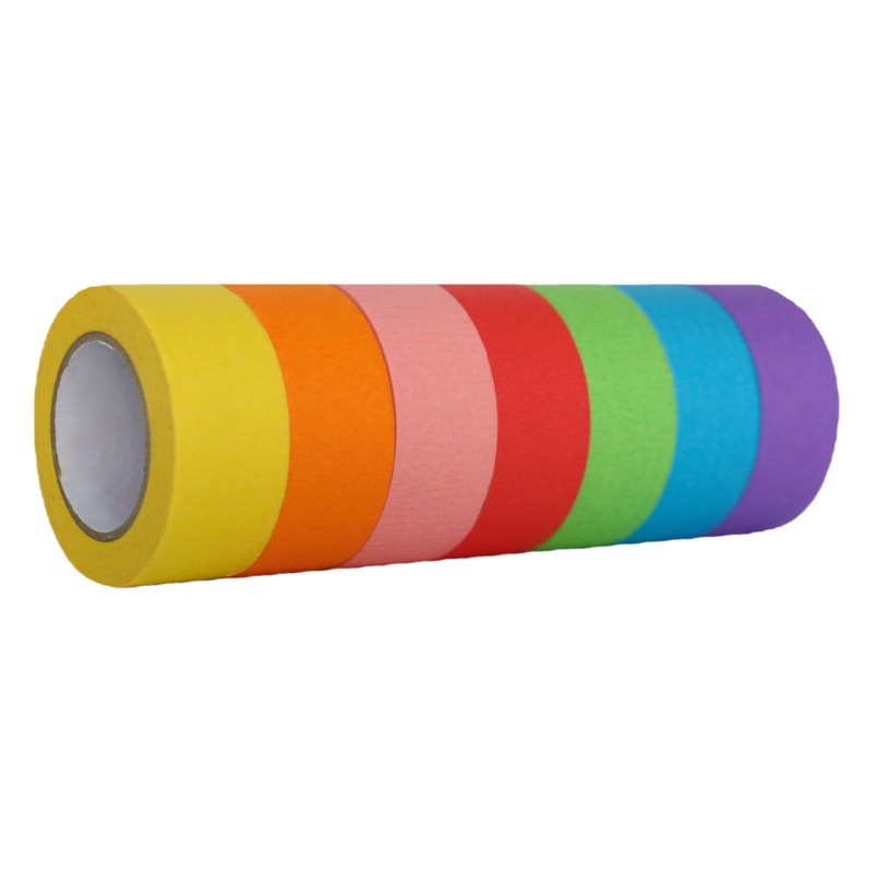 Pegamento de belleza Arte Artista Desgarro a mano Cinta de papel de separación de color sin costuras Diy Papel de textura de color multifuncional Cinta adhesiva fuerte