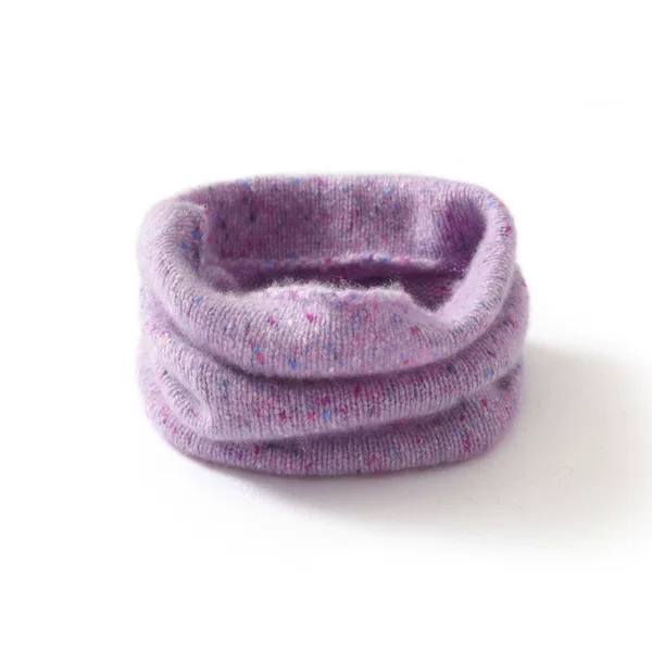 100% cashmere neck warmer for women, new autumn and winter style, thickened knitted neck warmer, purple