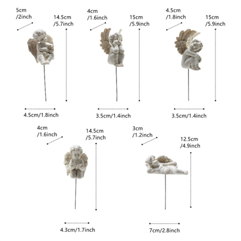   Angel suit plug-in cute little Angel plug-in outdoor garden bonsai plug-in decorations 