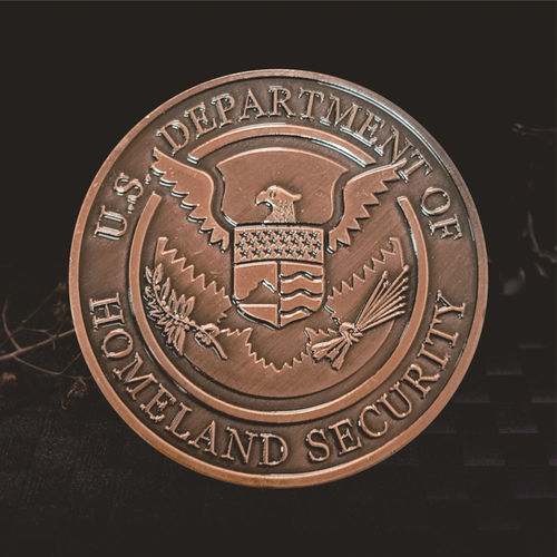 Cross-border U.S. Federal Law Enforcement Agency commemorative coins, antique red copper medals, foreign trade fair gifts production