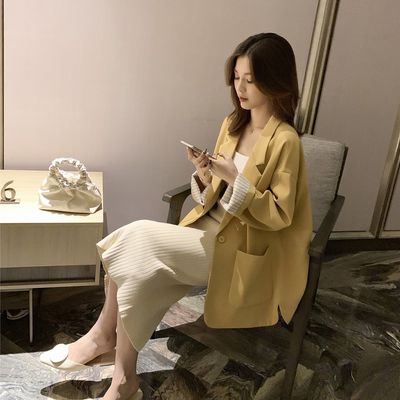 Blazer 2023 Spring and summer new pattern Korean Edition Easy Little Versatile have cash less than that is registered in the accounts man 's suit jacket Influx of women