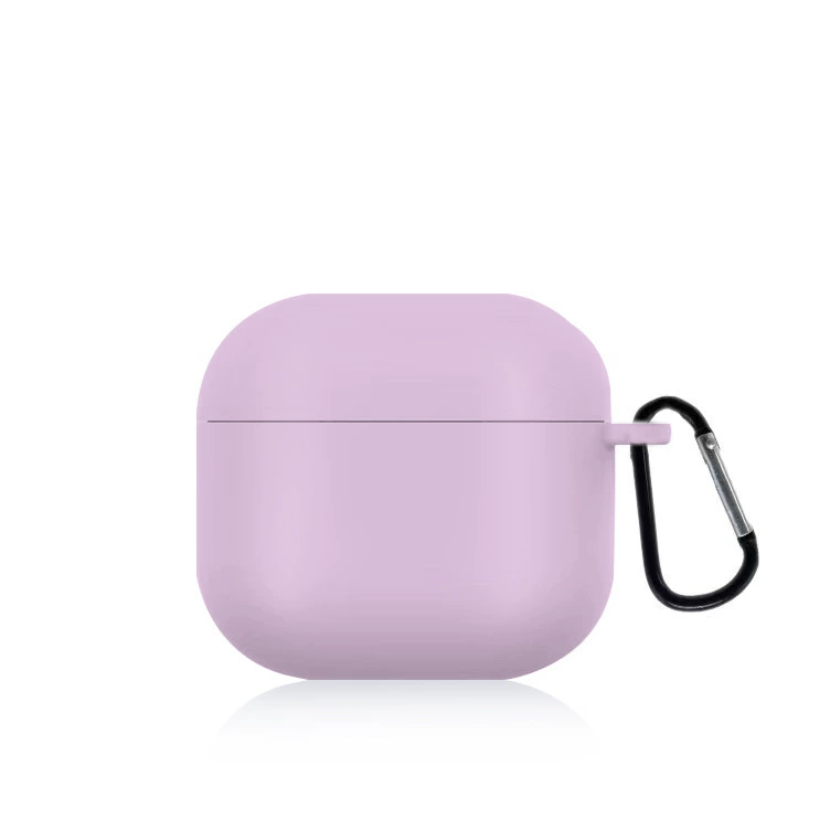 Совместимый с Apple AirPods 4 силиконовый защитный чехол 2024 однотонный, мягкий защитный корпус, заводское качество
