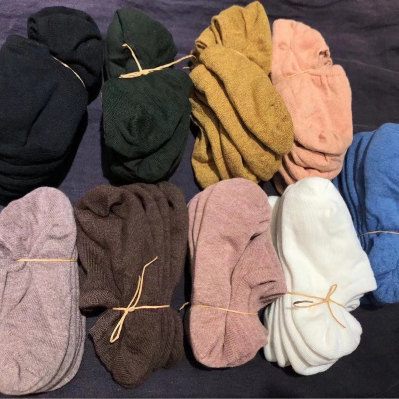2201 Summer Cotton-Linen Blend Traditional Weaving Breathable Invisible Socks, Nine Colors, Smooth and Soft