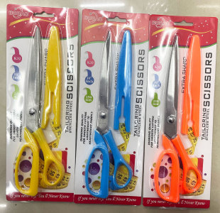 K32 Tailor Scissors Manufacturers Wholesale Stainless Steel Household Scissors with Knife Set 10inch Clothing Scissors Three Colors Mixed
