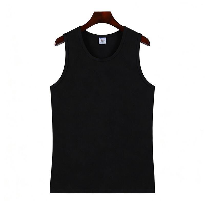 Quick-Return Custom Men's Thin Slim-Fit White Sleeveless Undershirt for Sports and Running, Export Cross-Border