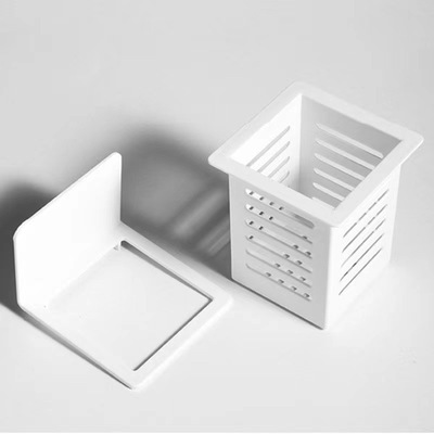 筷子篓免打孔沥水多功能家用筷子筒粘贴壁挂式收纳筒家居悬挂收纳