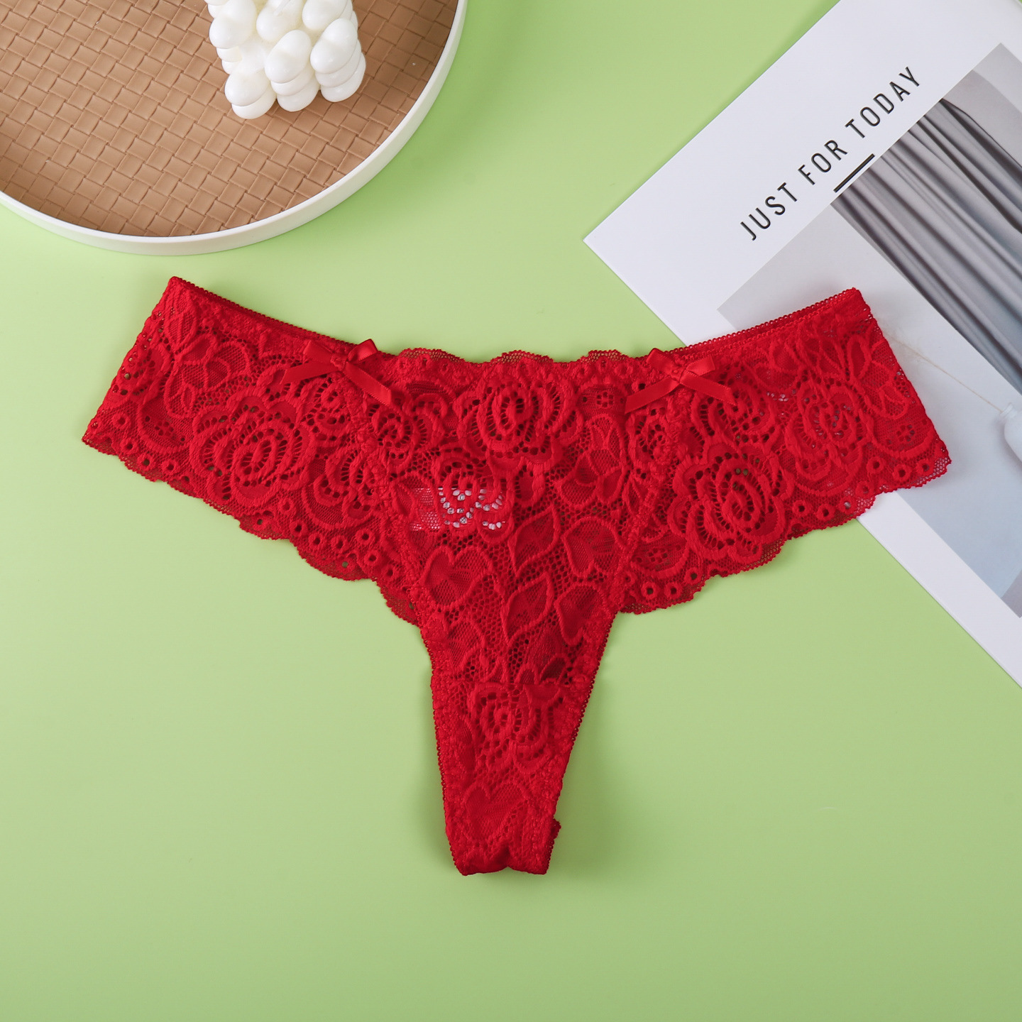 Otoño de la nueva mujer sexy encaje panties transpirables de cintura baja mujer triangles multicolores europeas y americanas panties
