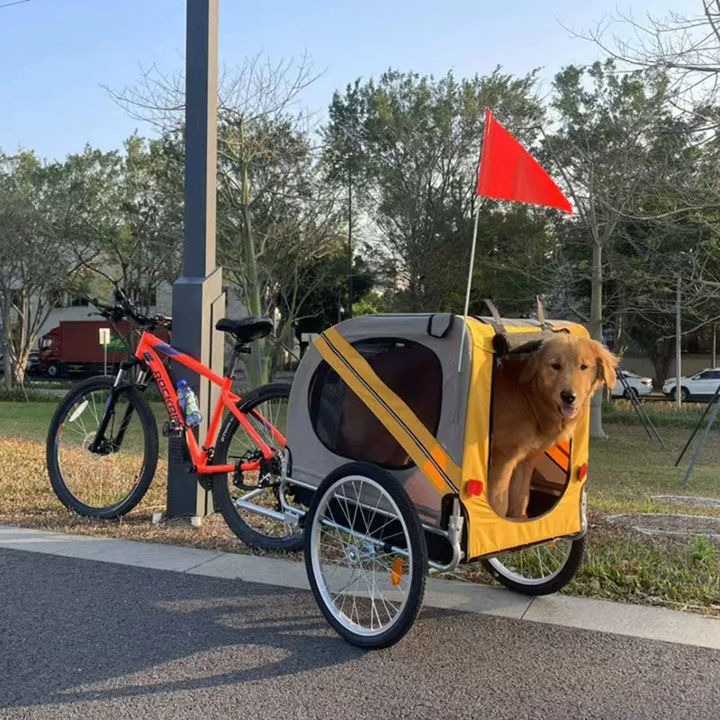 Велосипедный прицеп для домашних животных, задний прицеп для велосипеда, тележка для собак, складной уличный велосипедный туристический прицеп для езды на велосипеде Leidezhuj