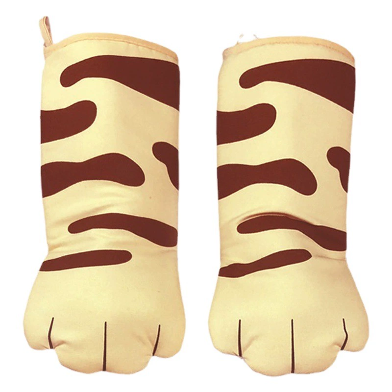 Новые производители внешней торговли оптом, перчатки для кошачьей духовки из чистого хлопка, изоляционные перчатки для выпечки, перчатки для микроволновой печи, противоожоговые перчатки