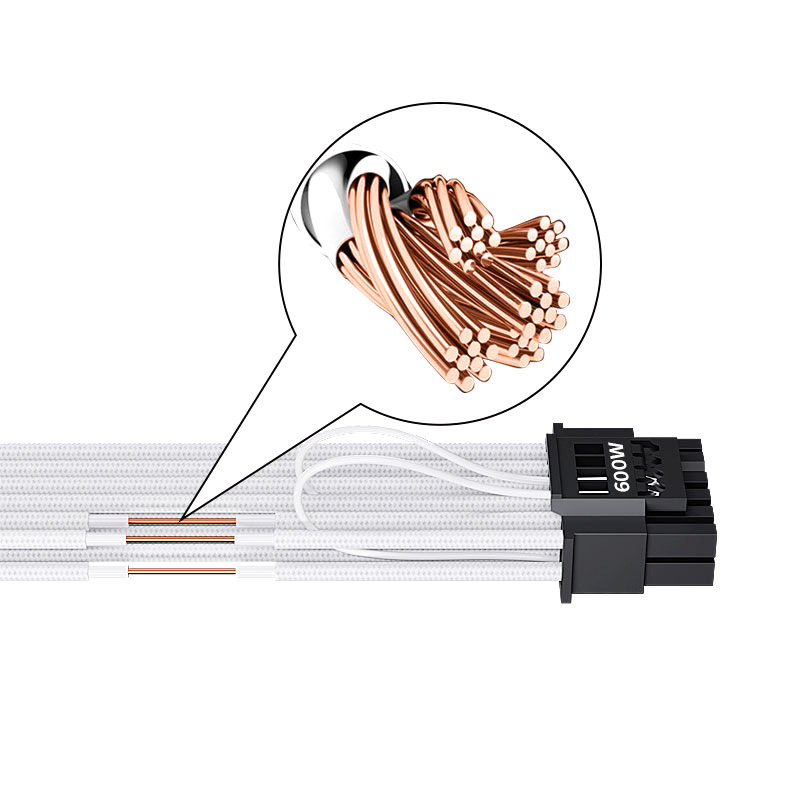 Teucer ATX3.0 power cord, graphics card 16Pin to 8PIN*3/4 PCIE5.0 power supply