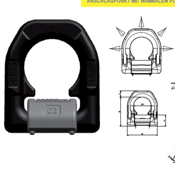 意大利CARTEC进口原装卡泰克831吊点索具旋转吊钩锁链器起重链条