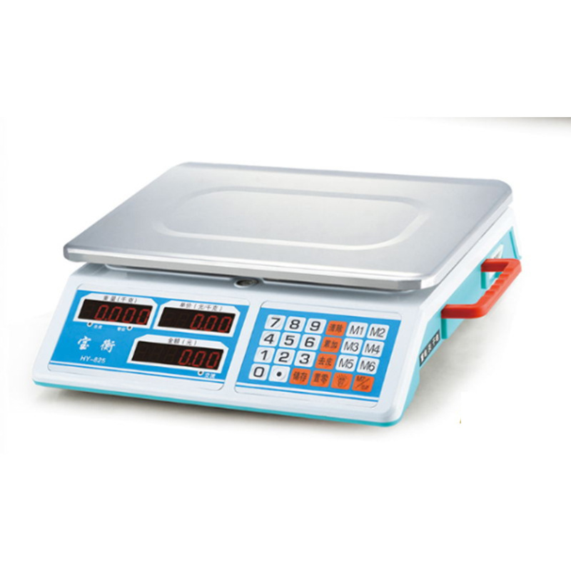 Comercio exterior proveedor de escala de precios electrónicos comerciales portátiles carga de frutas, supermercado de verduras, escala 30kg 40kg