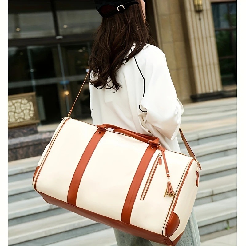 Bolsos de trajes de gran capacidad en stock 2024 nueva moda bolsa de equipaje casual mujer textura universal almacenamiento de viaje portátil