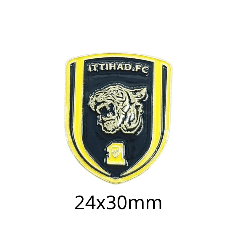 Insignias metálicas transfronterizas, pegatinas para teléfonos móviles, broches, Copa Mundial, Liga de Campeones, club de fútbol, insignias del Real Madrid, insignias del Liverpool al por mayor