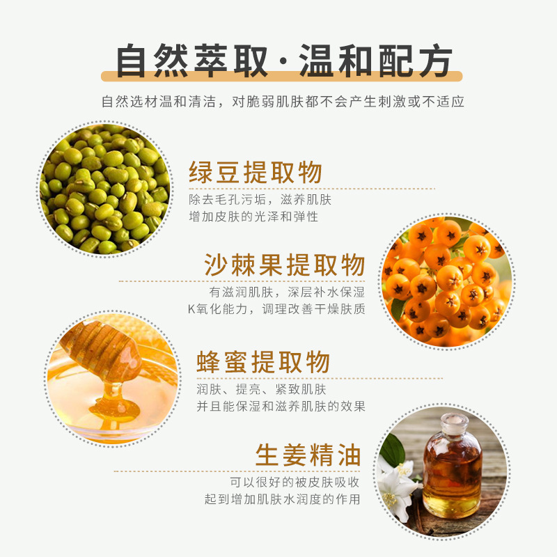 生薑手工皂淨蟎去角質綠豆磨砂皂蜂蜜精油皂沙棘果香皂批發廠家