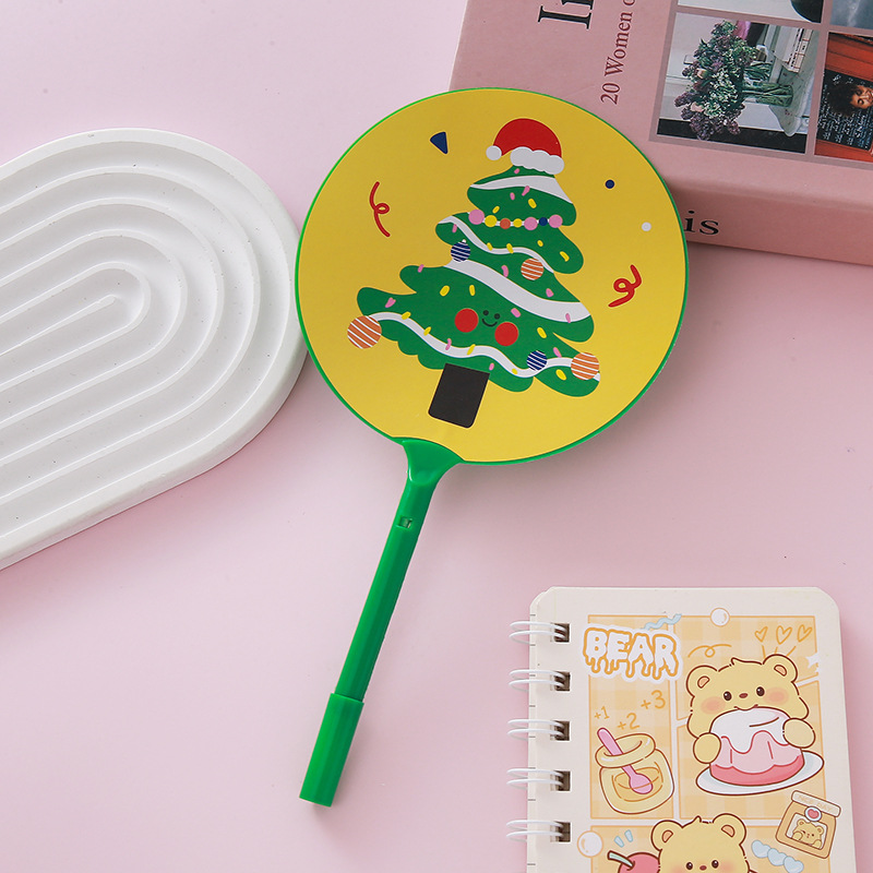 Creativo de dibujos animados fan pluma lindo aprendizaje papelería ventilador bolígrafo estudiante Premio regalo al por mayor publicidad logo